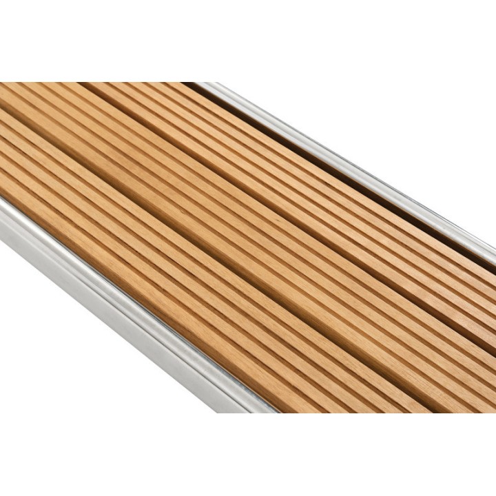 Passerelle pliable AISI316/iroko 220 cm