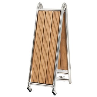 Passerelle pliable AISI316/iroko 220 cm
