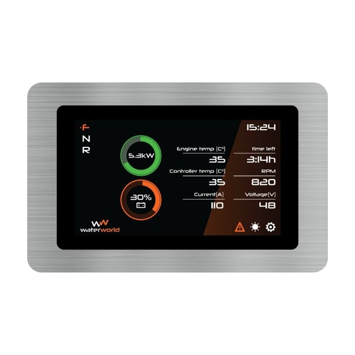 Moteur électrique inboard 10 kW - Avec écran, relais et connectique