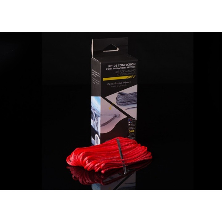 Kit Manille Textile ø 03mm rouge L10m | isonautique.com.com