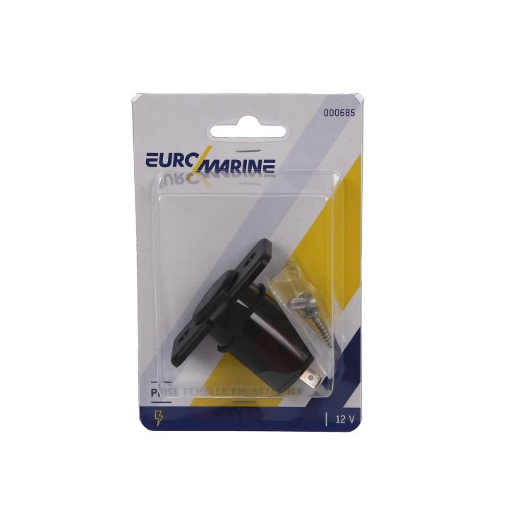 Prise allume cigare noire + cabochon