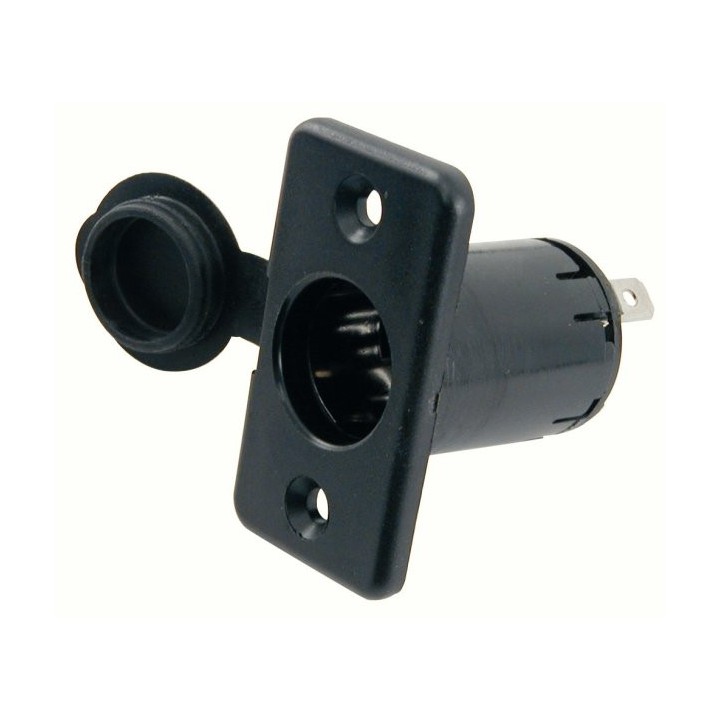 Prise allume cigare noire + cabochon