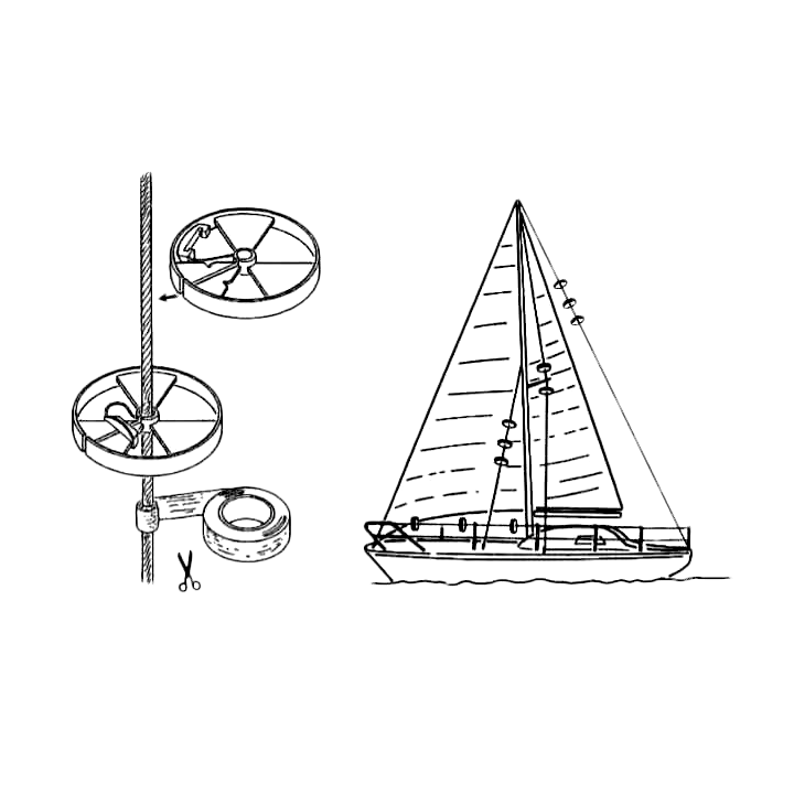 SAILGUARD - Rondelle de protection pour voiles (pack de 2)
