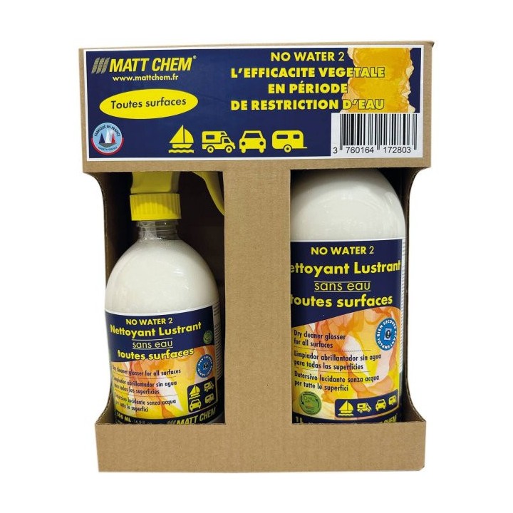 Nettoyant lustrant sans eau NO WATER 2 | Oloupdemer.com