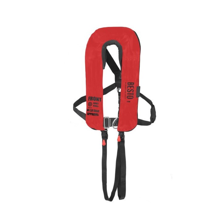 Gilet gonflable SOLAS 220N + lampe et harnais | Oloupdemer.com