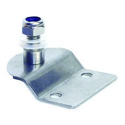 Plaque inox porte-à-faux 