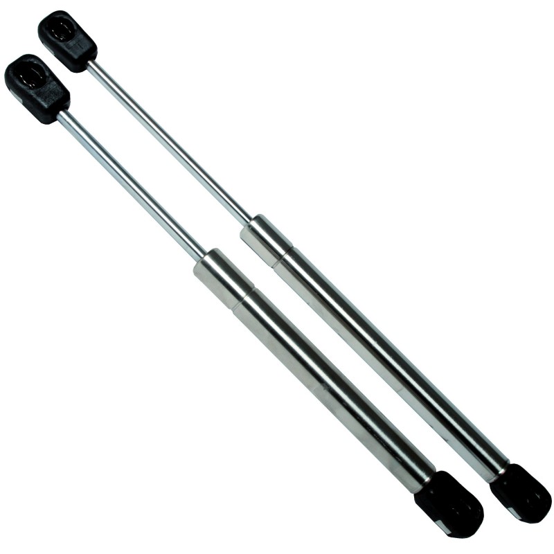 Vérin à Gaz 400N (40kg) - Course 350 Mm, Longueur 785 Mm - Œillets 8,1 Mm - Pour Sièges, Coffres, Aménagements