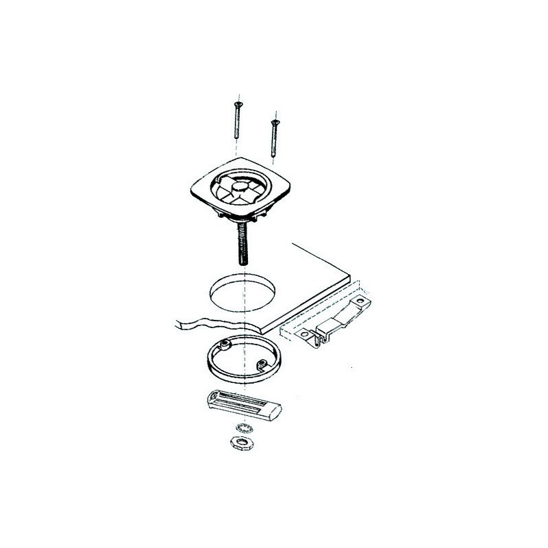 Lève-plancher laiton nylon