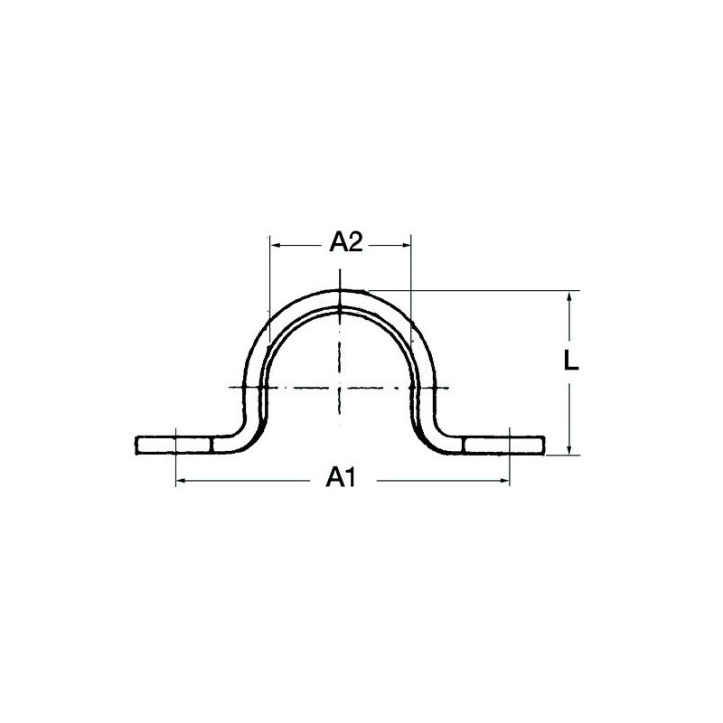 Pontet à nervure centrale