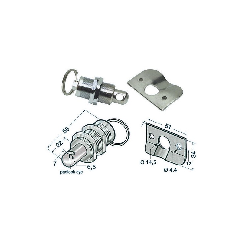 Bloque-coqueron à cadenas 