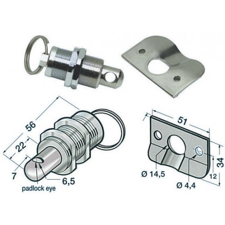 Bloque-coqueron à cadenas 