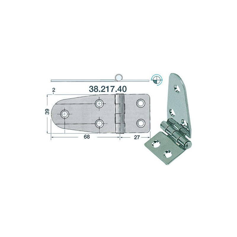 Charnière asymétrique