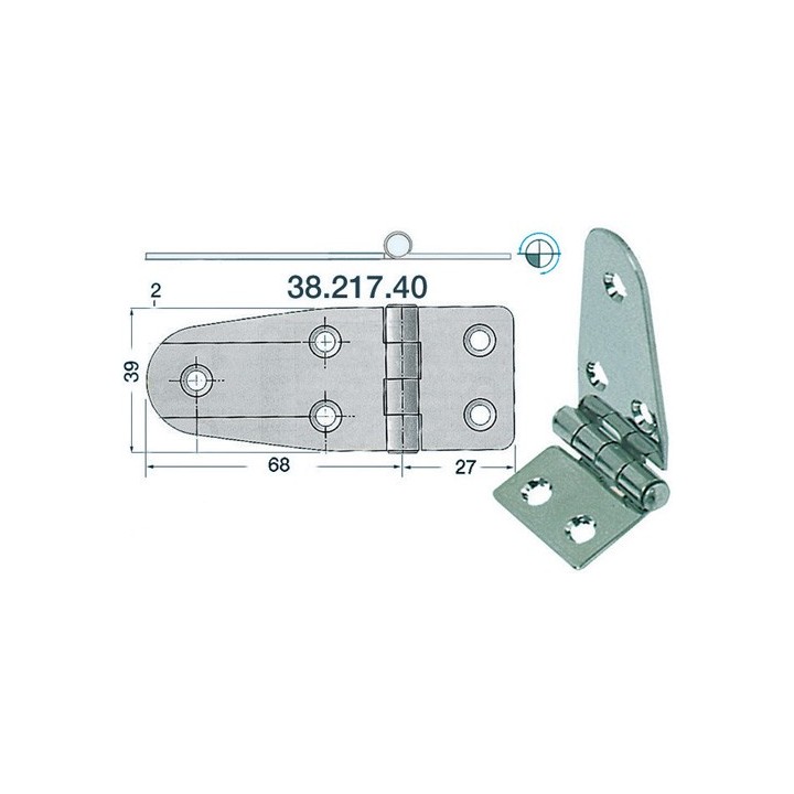 Charnière asymétrique