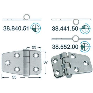 Charnière 2 mm 55x37 