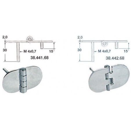 Charnière 68,5 x 38,5 