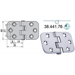 Charnière 2 mm 70x39