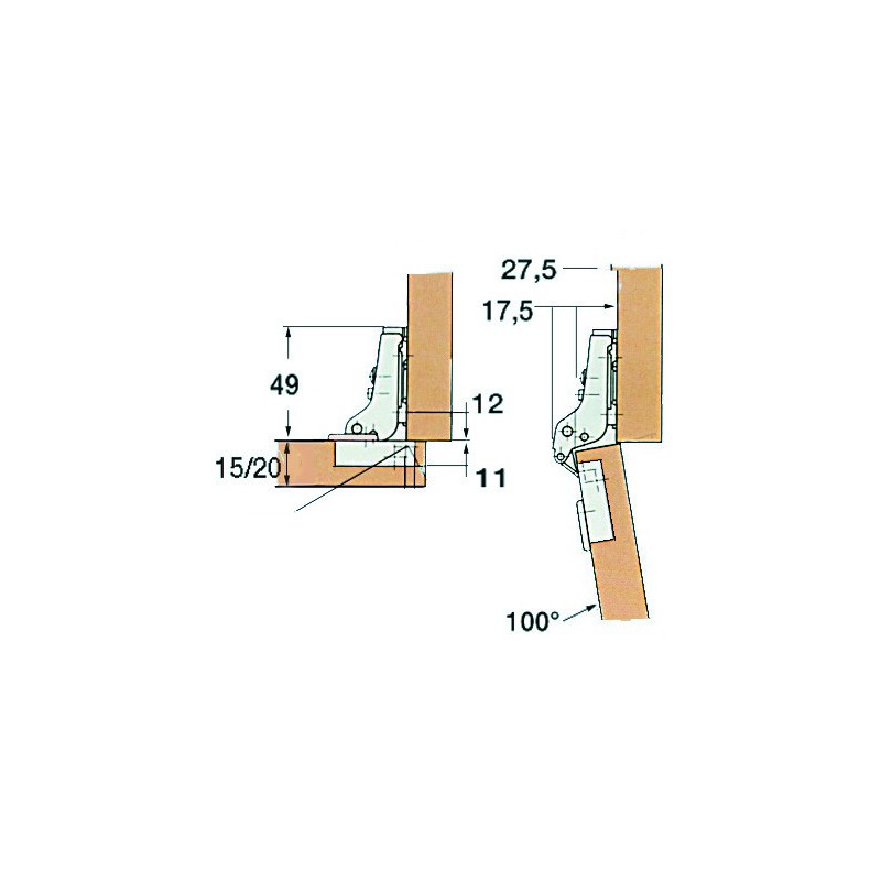 Charnière à ressort 
