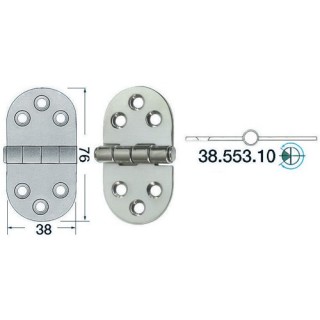 Charnière ovale 2 mm