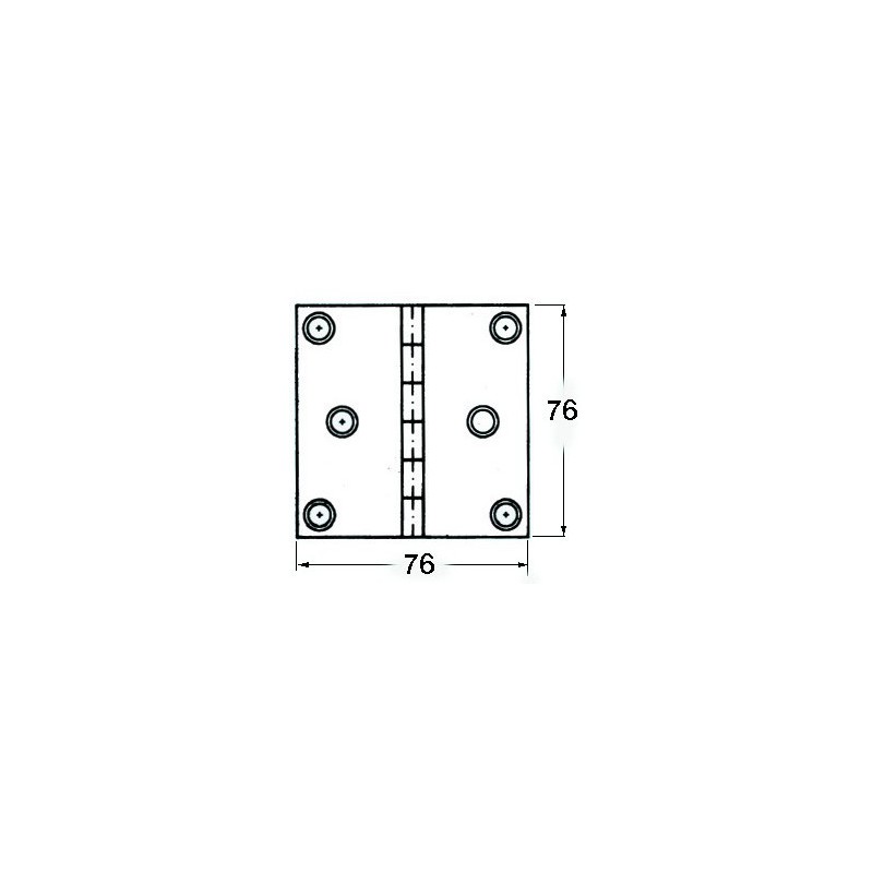 Charnière 1,7mm aveugle