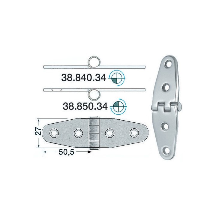 Charnière 2 mm 101x27