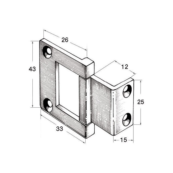 Charnière excentrique