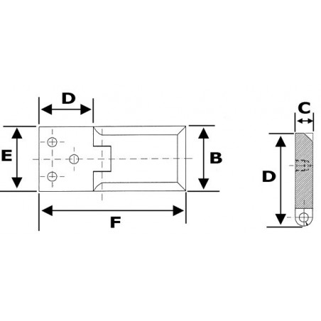 Charnière "Piramid" 90°