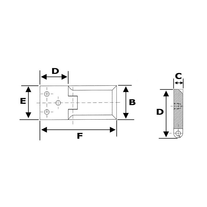 Charnière "Piramid" 90°