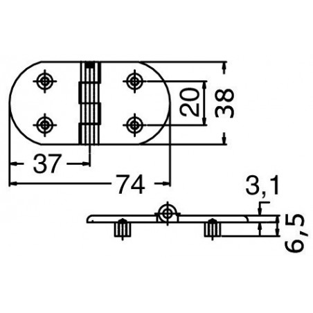 Charnière Heavy Duty