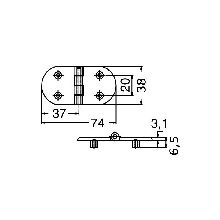 Charnière Heavy Duty