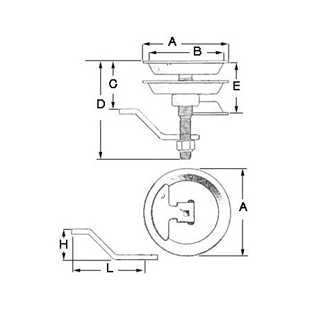 Lève-plancher inox 