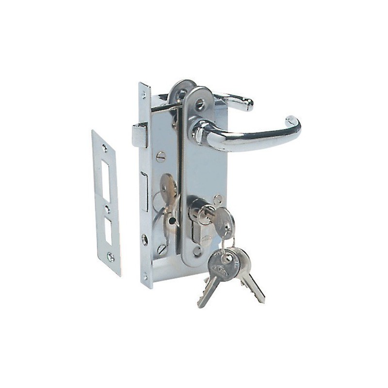 Serrure + poignée + plaques