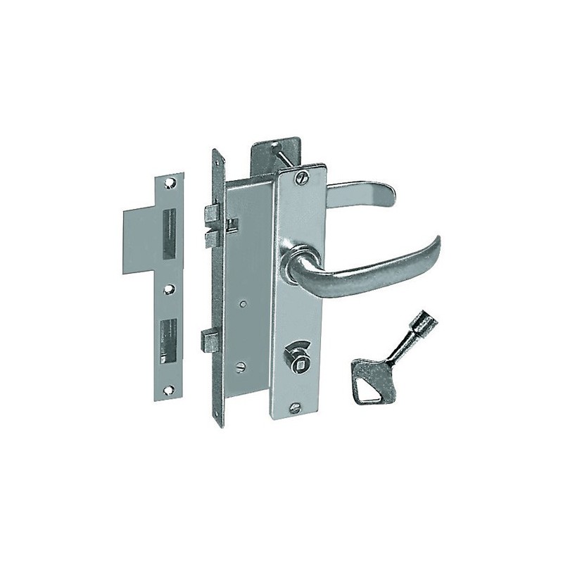 Serrure anti-vibration à encastrer