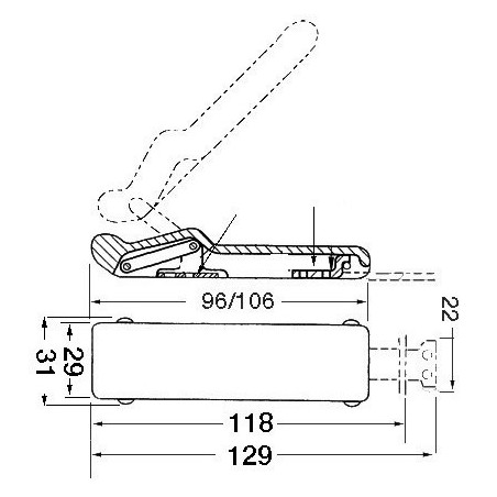 Fermeture anti-vibration