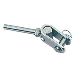 Embout inox à chape articulée