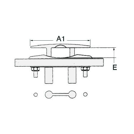 Taquet rétractable moulé