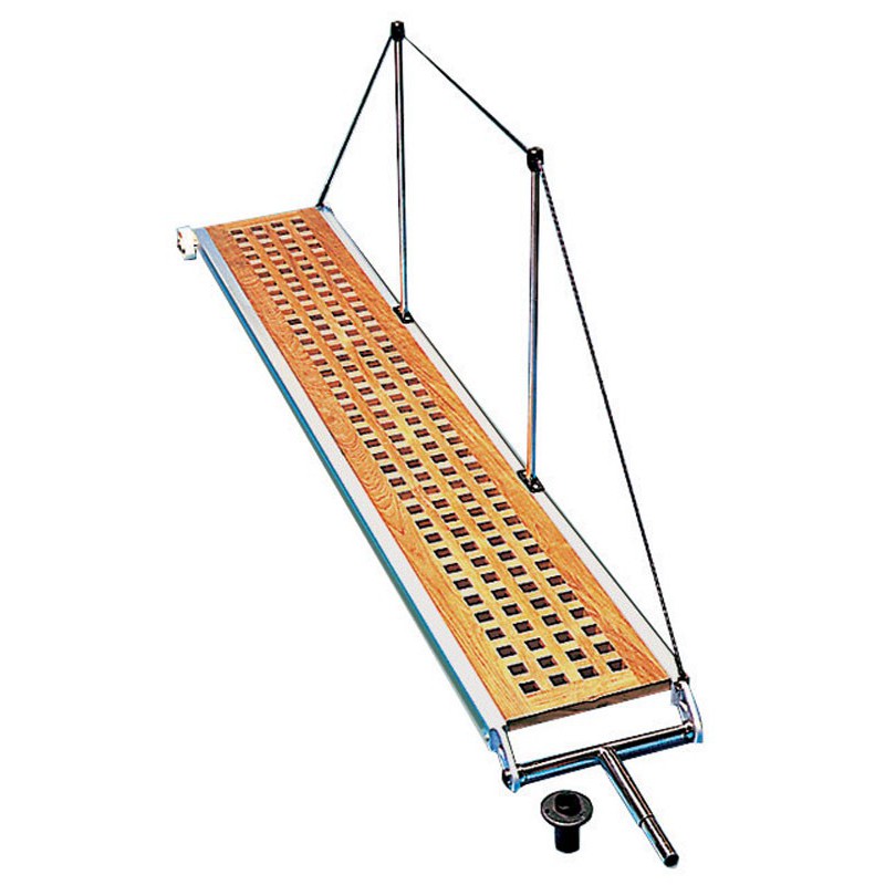 Passerelle fixe alliage / teck 