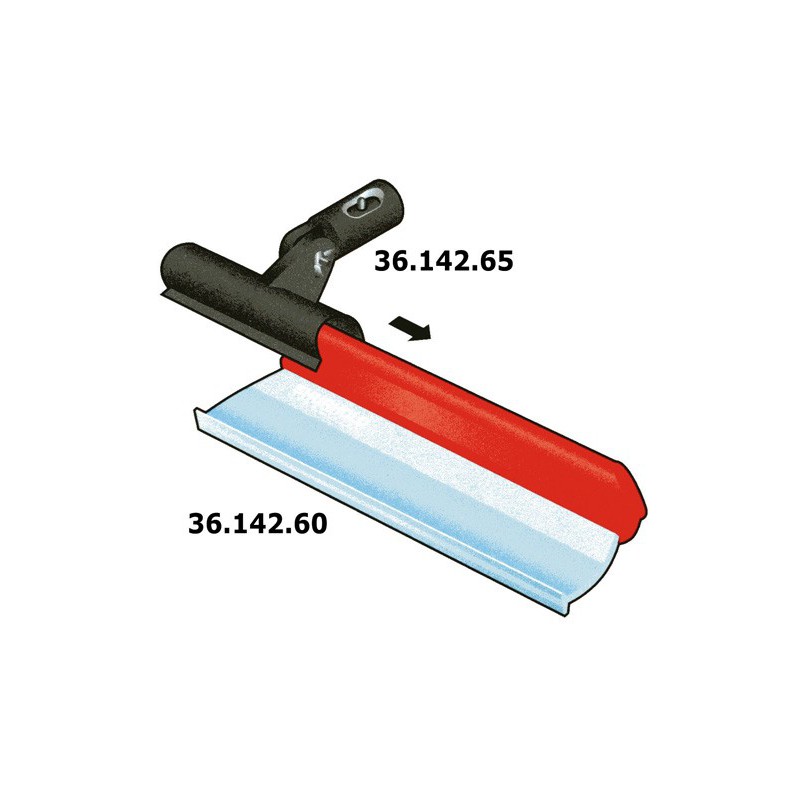 Raclette à vitres brevetée