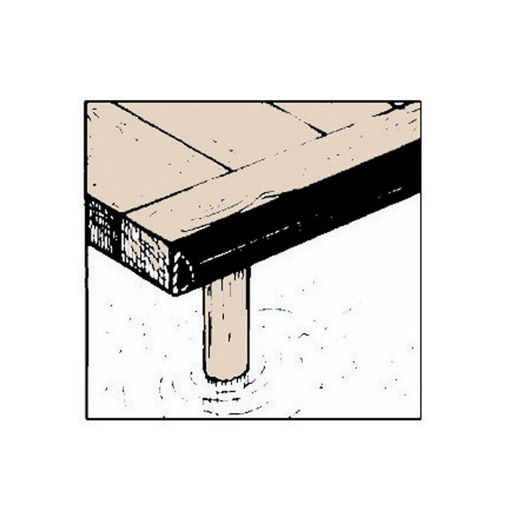 Profilé PVC noir 70x70mm  