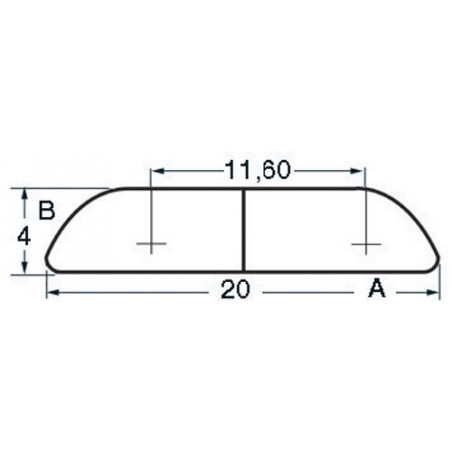 Profilé demi-rond inox 