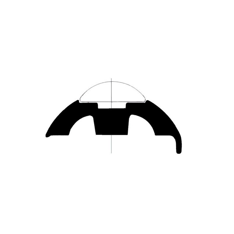 Base pour profilés inox