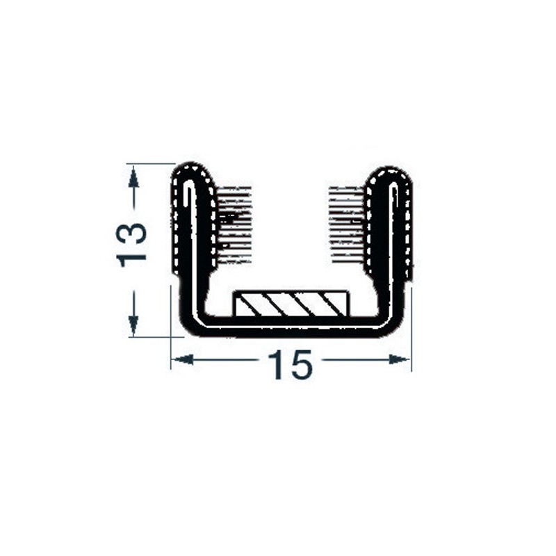 Liston à 1 voie pour vitres