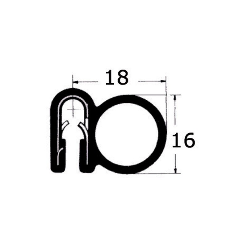 Profilé PVC armé semi-fexible