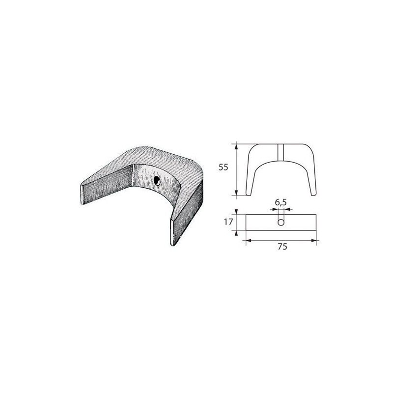 Anode en U pour SELVA 