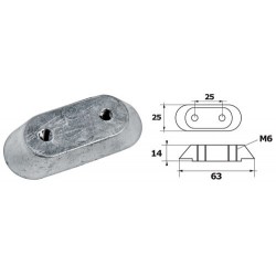 Plaquette Honda 63x25mm