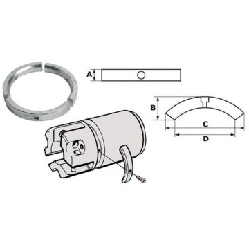 Anode pour hélices pied Sail Drive