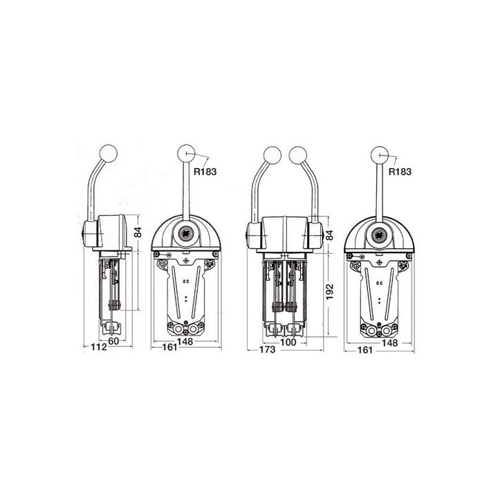 Boîtier mono-levier "Low Profile"