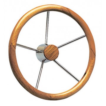 Barre à roue inox + bois 