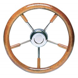 Volant inox + acajou 
