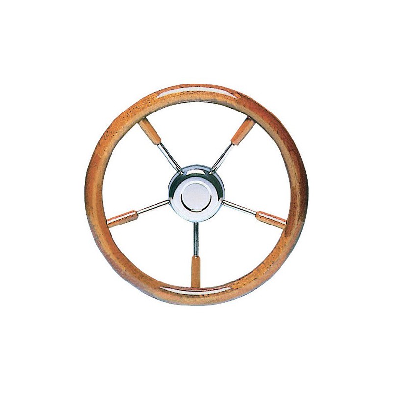 Volant inox + acajou 