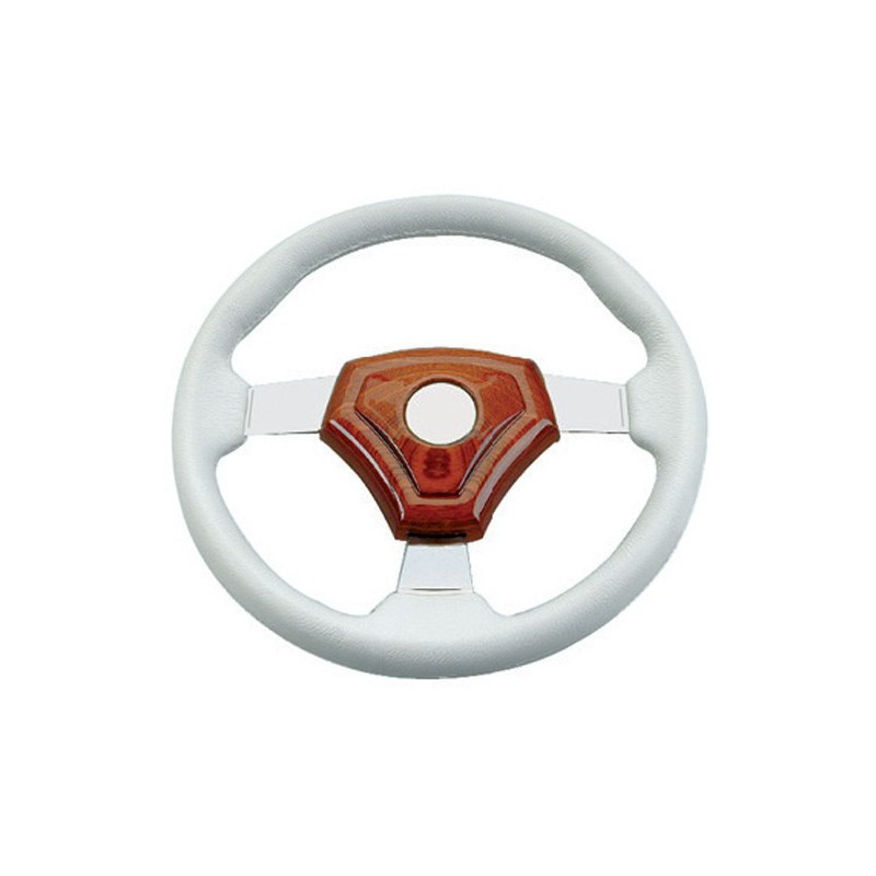 Volant inox + polyuréthane blanc 